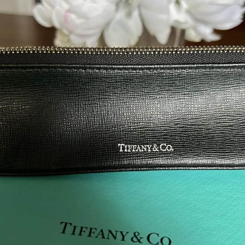 Tiffany & Co Pencil case black and blue NWOT